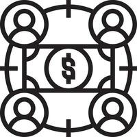 pengar utbyta betalning ikon symbol vektor bild. illustration av de dollar valuta mynt grafisk design bild