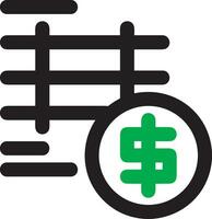 pengar utbyta betalning ikon symbol vektor bild. illustration av de dollar valuta mynt grafisk design bild