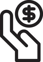 Geld Austausch Zahlung Symbol Symbol Vektor Bild. Illustration von das Dollar Währung Münze Grafik Design Bild