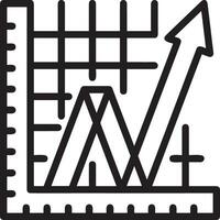 Wachstum Geschäft Symbol Symbol Vektor Bild. Illustration von das Fortschritt Gliederung Infografik Strategie Entwicklung Design Bild