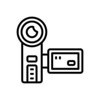 Camcorder Linie Symbol. Vektor Symbol zum Ihre Webseite, Handy, Mobiltelefon, Präsentation, und Logo Design.