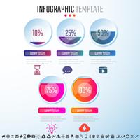 Infografiken-Designvorlage vektor