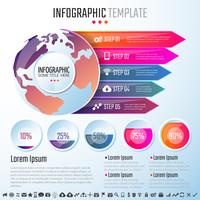 Infografiken-Designvorlage vektor