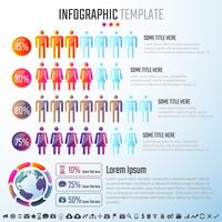 Infografiken-Designvorlage vektor