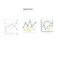 Business Data Market Elemente Balkendiagramme Diagramm Vektor-Illustration. vektor