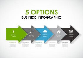 Infografik-Vorlagen für Business-Vektor-Illustration. vektor