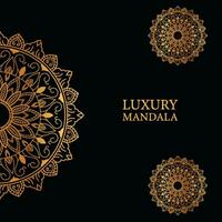 golden Luxus Mandala Vektor Abbildungen zum Grafik Design, T-Shirt Drucke, Poster, Tassen und mehr,
