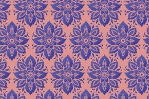 lila Blumen- Hintergrund mit achtblättrig Blumen vektor