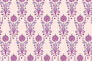 Rosa und lila Blumen- Muster, ein wiederholen und Licht Design von Blumen vektor