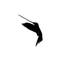 fliegend Kolibri Silhouette, können verwenden Kunst Illustration, Webseite, Logo Gramm, Piktogramm oder Grafik Design Element. Vektor Illustration