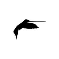 fliegend Kolibri Silhouette, können verwenden Kunst Illustration, Webseite, Logo Gramm, Piktogramm oder Grafik Design Element. Vektor Illustration