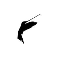 fliegend Kolibri Silhouette, können verwenden Kunst Illustration, Webseite, Logo Gramm, Piktogramm oder Grafik Design Element. Vektor Illustration