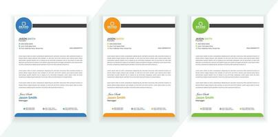 modern företag stil brev design bunt. rena och professionell företags- företag företag brev mall. vektor