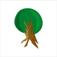 Grün eps 10 Vektor Baum Illustration isoliert auf Weiß Hintergrund, sehr geeignet zum verwenden auf Webseiten, Poster, Kinder- Animationen und Andere