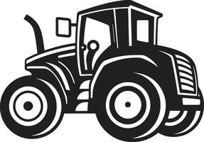 jordbruk maskineri vektor silhuett traktor plan design