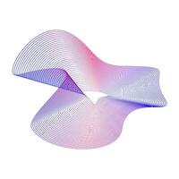 abstrakt Hintergrund mit dynamisch kreisförmig linear Wellen vektor