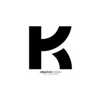 brev yk kreativ form med modern unik abstrakt monogram logotyp aning vektor