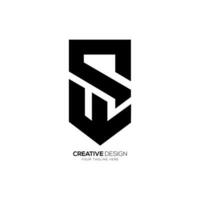 brev sw eller ws modern unik form monogram logotyp design vektor