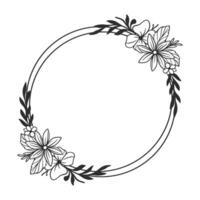 Wildblumen Clip Art zum Hochzeit Einladung vektor