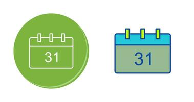 einzigartiges Kalendervektorsymbol vektor