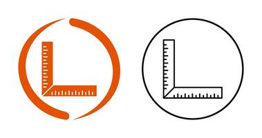 quadratisches Lineal-Vektorsymbol vektor