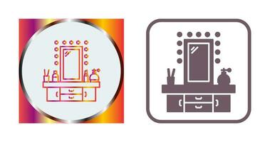 Schminktisch-Vektorsymbol vektor