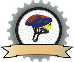 Helm und Zubehör Sport Fahrrad Symbol- vektor