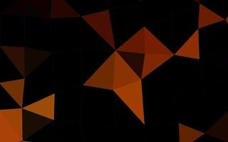 mörk orange vektor abstrakt polygonal textur.