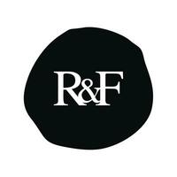 rf Initiale Logo Brief Bürste Monogramm Firma vektor