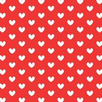 Weiß rot Herz wiederholen Muster Hintergrund Vektor Illustration