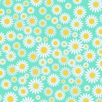 daisy blommig mönster dekorativ bakgrund vektor illustration