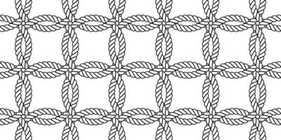 gewebte Ring Seil nahtlos Muster vektor