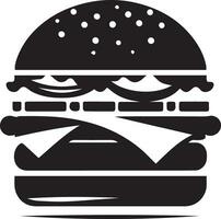 Burger Vektor Silhouette Illustration 6
