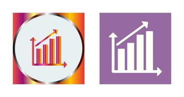 Vektorsymbol für steigende Statistiken vektor