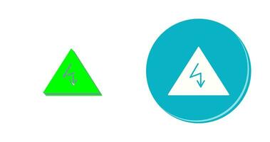 unik elektricitet fara vektor ikon