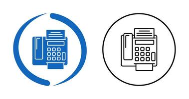 Vektorsymbol für Faxgerät vektor