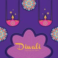 Diwali Poster traditionell indisch Feier Vektor