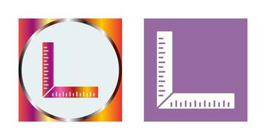 quadratisches Lineal-Vektorsymbol vektor