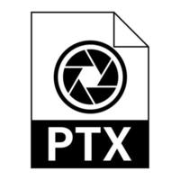 modern platt design av ptx -filikon för webben vektor