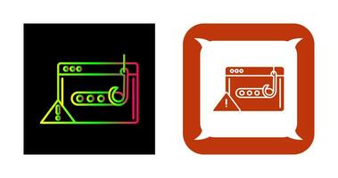 Phishing-Passwort-Vektorsymbol vektor