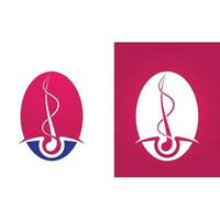 Haarbehandlungen Logo Vektor Symbolbild