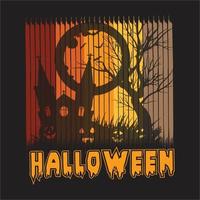 Halloween-Vektor trendiges T-Shirt-Design vektor