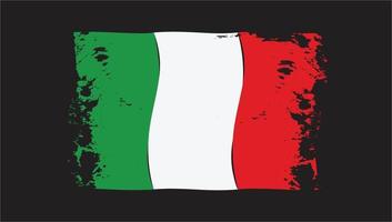 italien flagge aquarell gemalter pinsel vektor