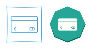einzigartiges Vektorsymbol für Kreditkarten vektor
