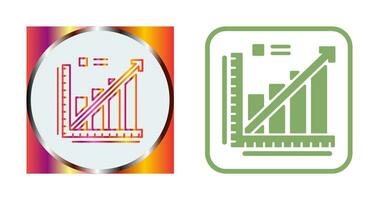 linje Graf vektor ikon