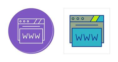 Webbrowser-Vektorsymbol vektor