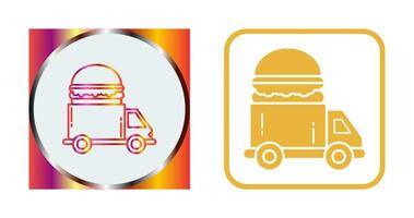 Fast-Food-LKW-Vektorsymbol vektor