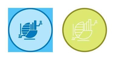 cirkeldiagram vektor ikon