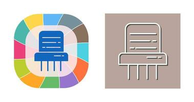 Vektorsymbol für Aktenvernichter vektor
