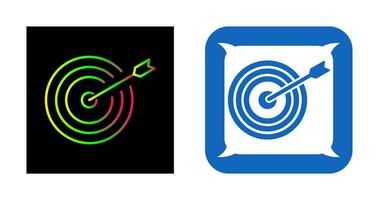 Einzigartiges Dartscheiben-Vektorsymbol vektor